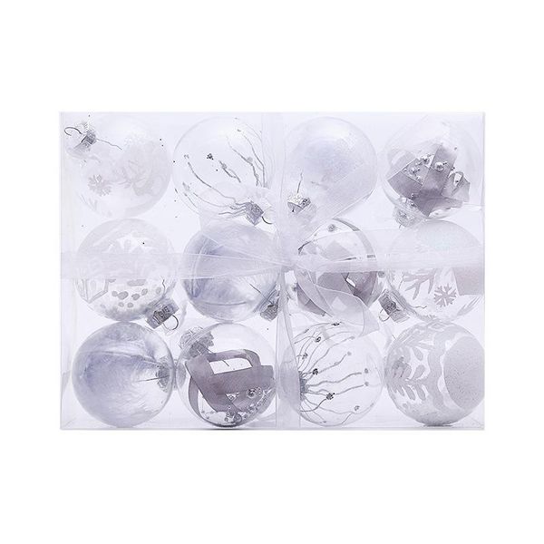 

party decoration christmas decorations transparent balls 12 tree pendants