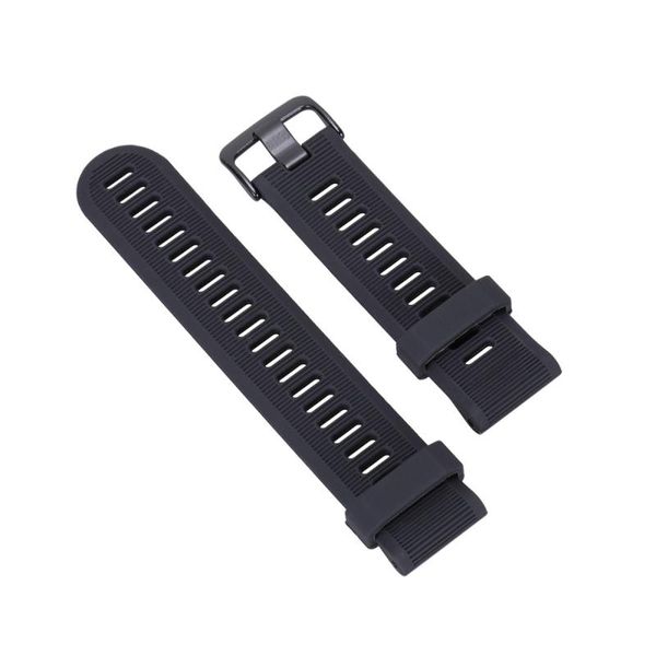 

watch bands silicone black strap pc hard rubber anti drop protective shell compatible for garmin forerunner 945 and 935, Black;brown