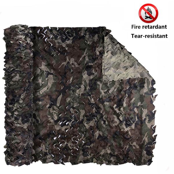

tents and shelters fire retardant camouflage net 3*6 7 8 9m tear-resistant camo netting bulk decoration sun shade party camping us jungle ca