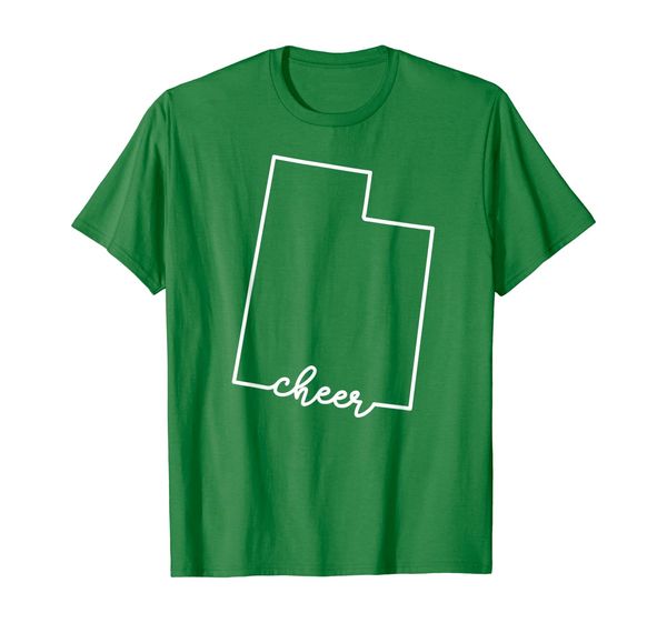 

State of Utah Outline with Cheer Script ACJ444b T-Shirt, Mainly pictures