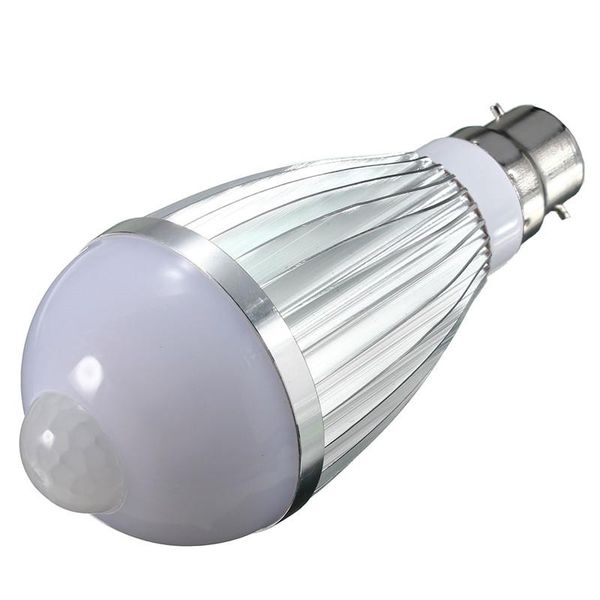

bulbs 85 - 265 v b22 smart lamp 7w led light bulb globe auto pir motion sensor detection 5730 smd 12led lighting dropship