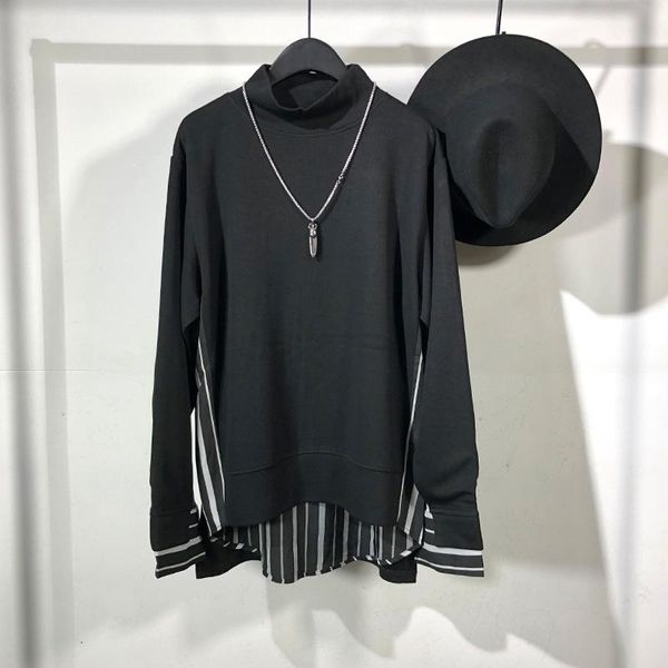 

men's hoodies & sweatshirts seak cotton gothic clothing oversized autumn winter high street hip hop black shirt jacket coat