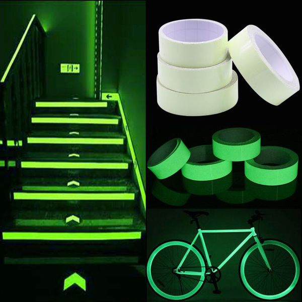 

1.4m 3m 4m 5m luminous tape sticker glow in the dark band warning diy self-adhesive fluorescent for home floors decoration sashes