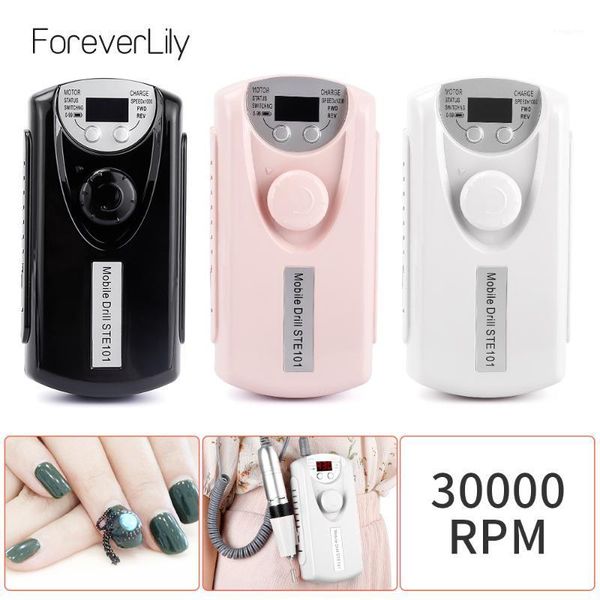 

nail drill machine portable rechargeable bits polishing set for manicure pedicure cutter device & accessories1