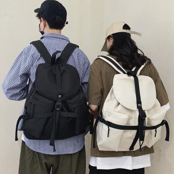 

backpack street fashion female women college school back pack harajuku travel shoulder bags for teenage girls boys mochila black