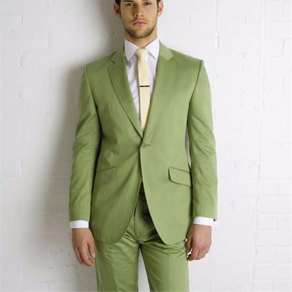 

men's suits & blazers groomsmen notch lapel costume homme groom men tuxedos suit olive green wedding man (jacket+pants+tie), White;black