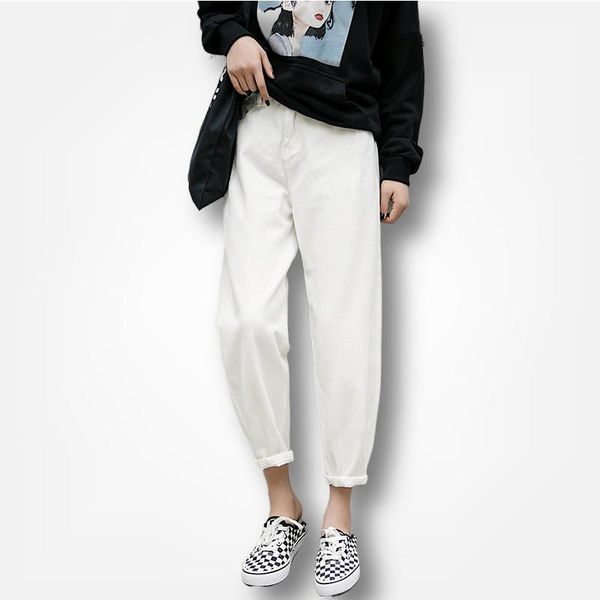

women's jeans women pants spring 2021 black boyfriends for loose harem denim trousers summer, Blue