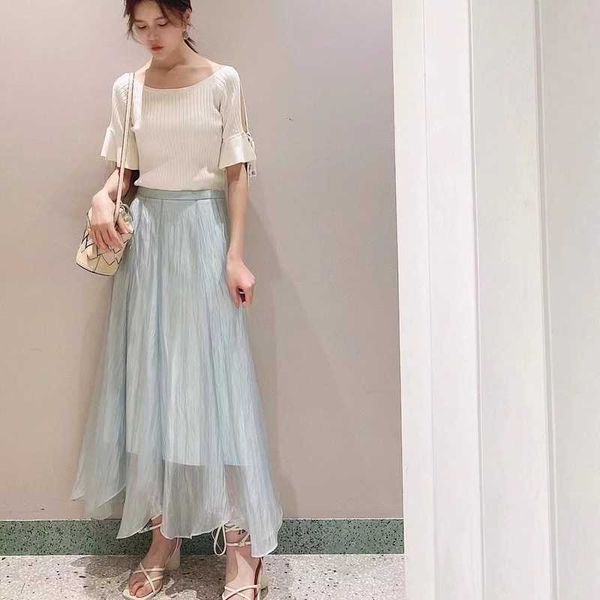 

sweet butterfly sleeve dresses for women elegant knit patchwork vestido feminino japan style bandage 210525, Black;gray