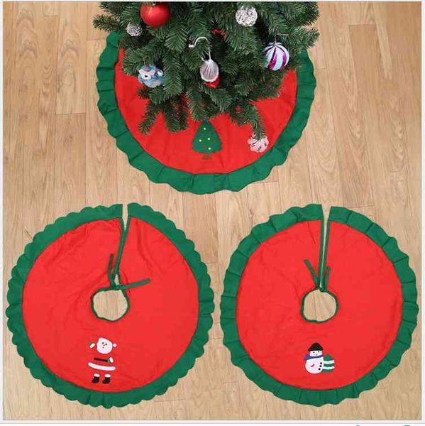 

christmas tree decorations tree skirt non woven apron 90cm