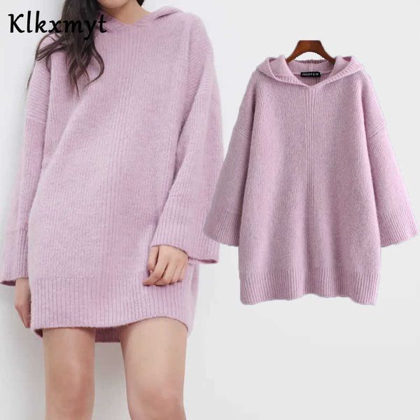 

klkxmyt za dress women winter england style fashion vintage loose hooded mini dresses vestidos de fiesta noche vestido 210527, Black;gray