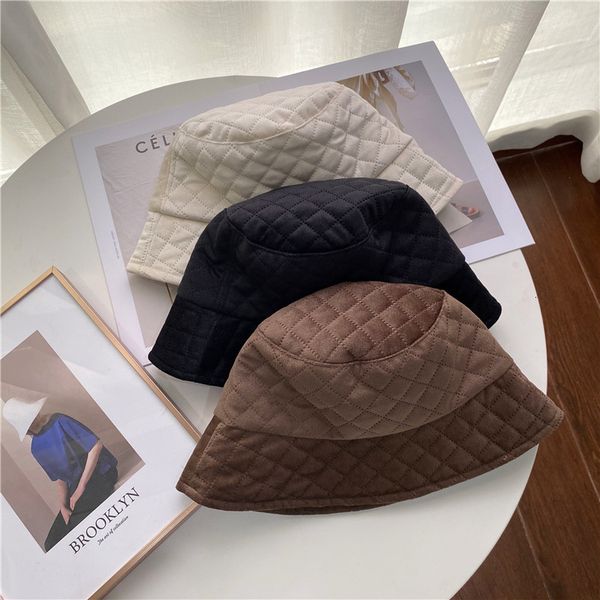 

temperament style new basin women's big headband autumn and winter fluffy south designer fashionable british plain hat, Blue;gray