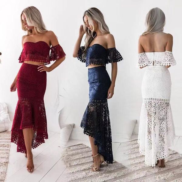 

casual dresses summer dress women party set 2021 arrivals white midi 2 pieces bodycon celebrity evening club, Black;gray