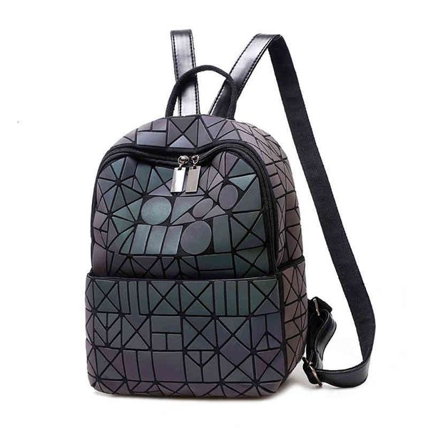 

backpack women's leisure fashion lingge laser large capacity college style single shoulder bag