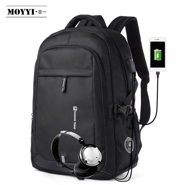 

backpack moyyi multifunction usb charging men 15.6 inch lapbackpacks for teenager fashion male mochila travel