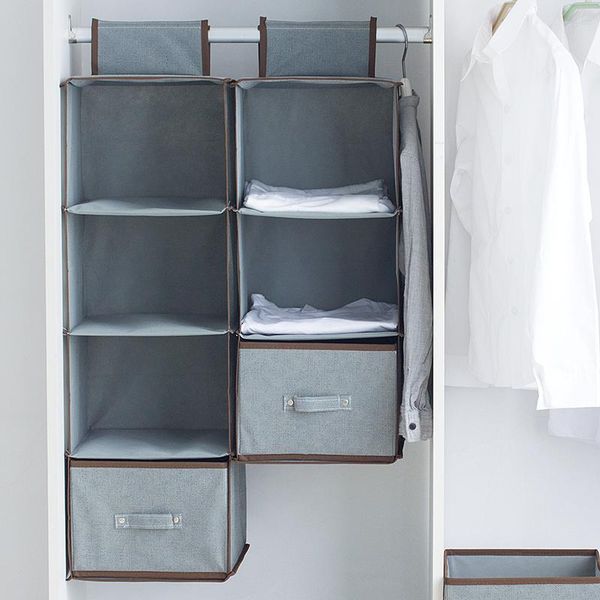

storage boxes & bins folding clothing bag hanging socks bra underwear rack hanger with drawer organizer for wardrobe pf102311