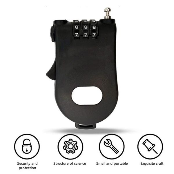 

bike locks wire rope steel cable code lock suitcase car sled bicycle helmet high-precision wheel password for