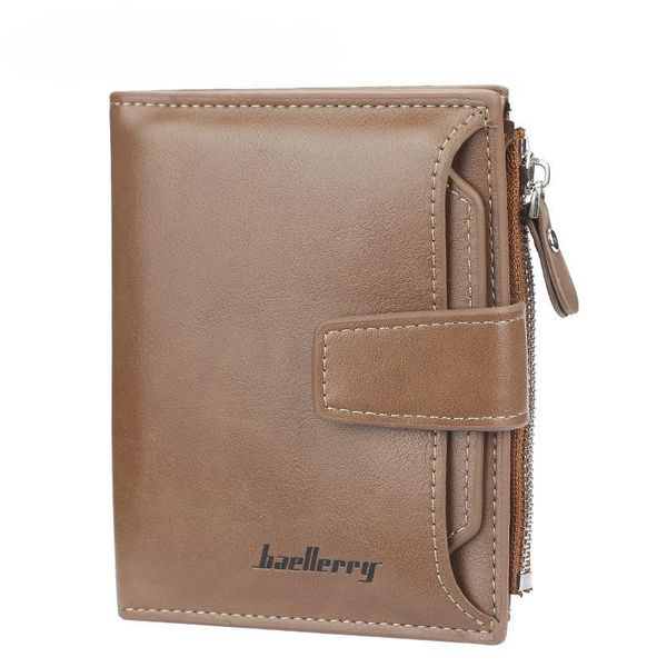 

wallets men's short pu leather vintage purse multi-functional clutch card coin holder 8z, Red;black