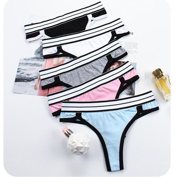 

women's panties young girls g-string underwear fashion thong cotton ladies soft lingerie solid low rise panty, Black;pink