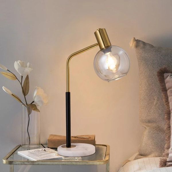 

table lamps nordic led lamp multicolor lampshade light japanese style living room sofa bedside copper black body