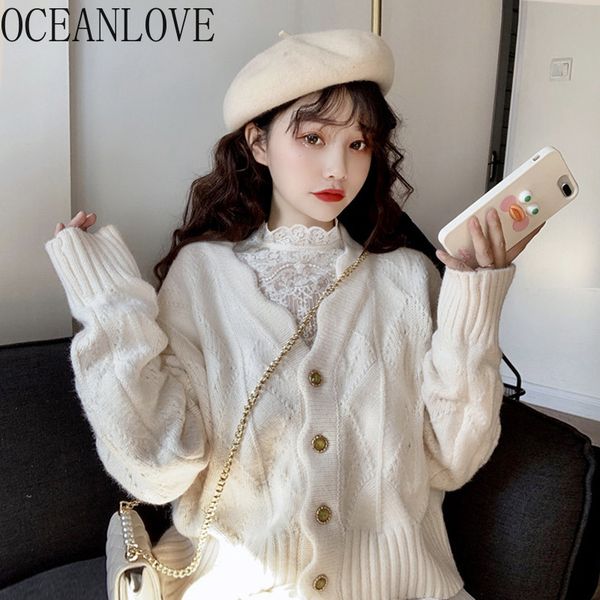 

sweet clothes for women sweaters solid v neck girls kawaii cardigans fashion autumn winter mujer sueter 17605 210415, White;black