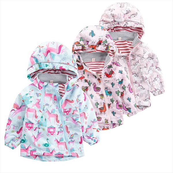 

unicorn raincoat windproof fashion hooded child coat baby boys jackets printed children outerwear windbreaker for girls, Camo