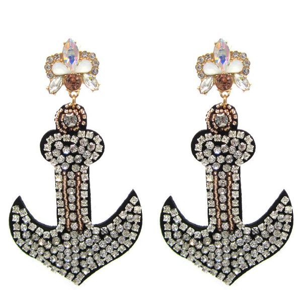 

dangle & chandelier fashion rhinestone earring for women big drop earrings luxury party dress accessories jewelry gifts brincos, Silver
