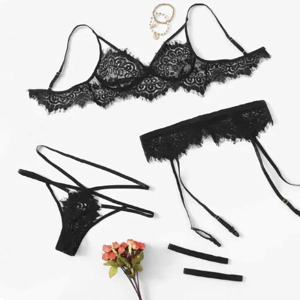 

bra set 2021 deep v, Red;black