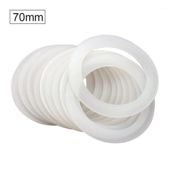 

10pcs replacement parts silicone seal rings airtight reusable round mason jar lids home wide mouth glass bottles kitchen