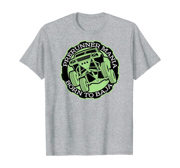 

prerunner mania off road born to baja trophy ride t-shirt, White;black