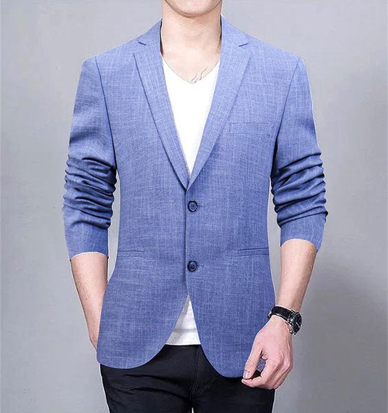 

men's suits & blazers blue brand clothing spring jaqueta masculina jacket coat men casual plus size mens jackets and coats 57e1, White;black