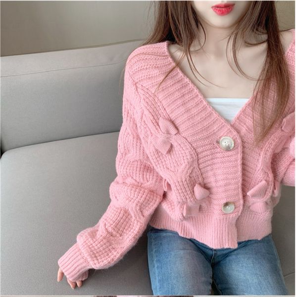 

women's knits & tees bow cardigan sweater spring style white loose i0hj