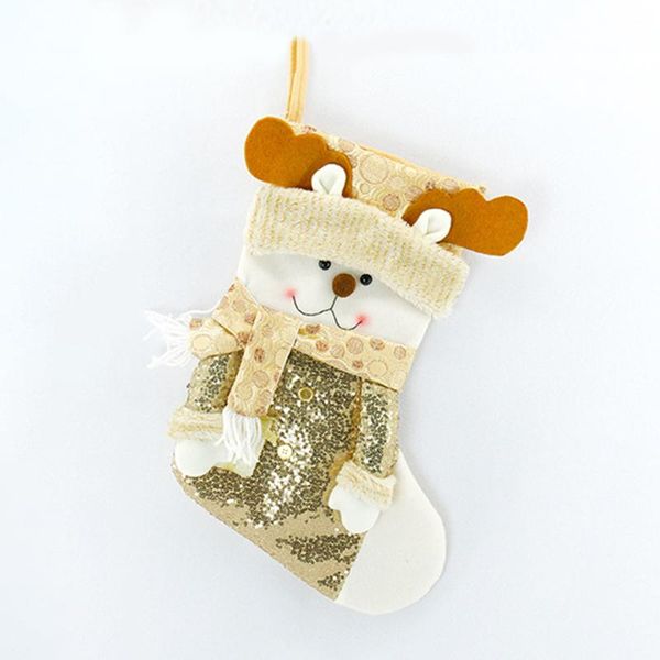 

christmas decorations sparkle bling body with faux silk luxury stocking gold/burgundy/silvery high quality