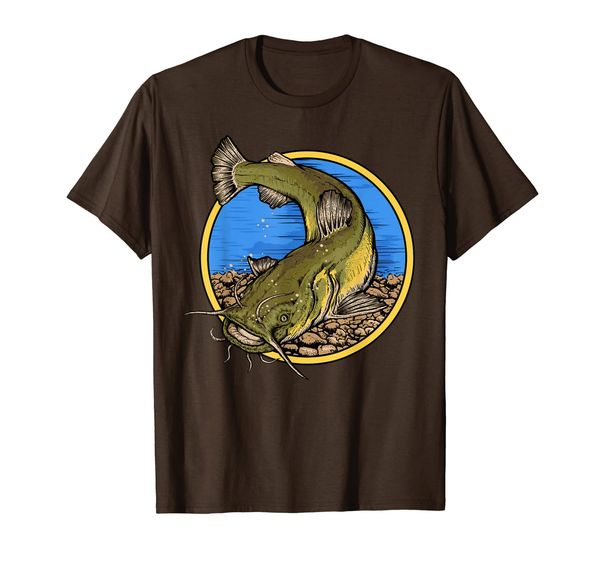 

catfish fishing shirt for fishermen and women, White;black