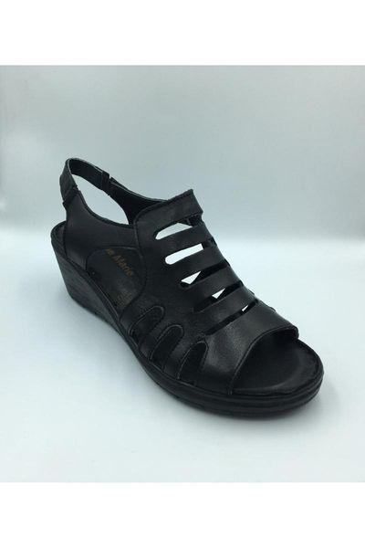 

sandals women's black leather