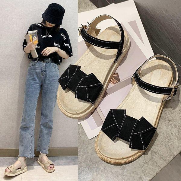 

sandals 2021 fashion women's thick-soled summer and autumn general flat-bottom tide all-match comfortable shoes, Black