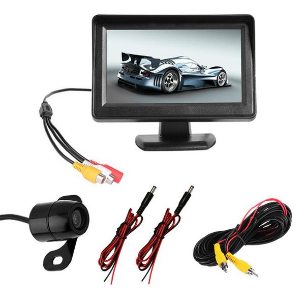 

car video rg-302 4.3 inch tft lcd reversing parking monitor with rear view camera