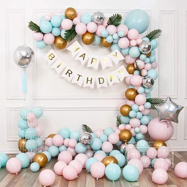 

party decoration 113pcs colorful balloons garland arch rose gold confetti ballon birthday deco carnival wedding kids baby shower