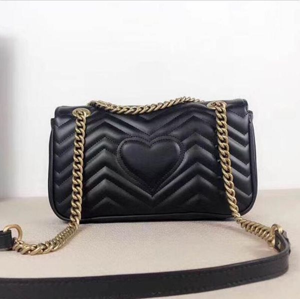

real leather women lady luxurys fashion marmont bags heart style genuine leather crossbody handbags purses backpack tote shoulder bag high q