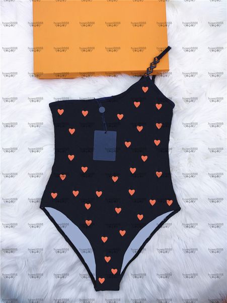 

heart theme swimwear hipster padded push up women's one-piece swimsuits outdoor beach swimming bandage vacation must wear