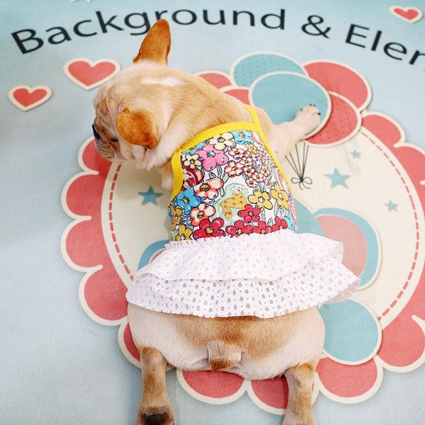 

dog apparel hswll cute bling puppy bow dress tutu skirt pet cat luxury princess wedding party summer chihuahua clothes