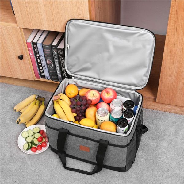 

storage bags waterproof insulated lunch picnic bento container shoulder handbags school pouch hiking accessories