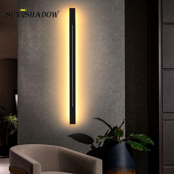 

wall lamps modern led light 110v 220v sconce lamp black&gold for living room bedroom bedside aisle cirridor home