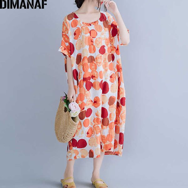 

plus size women dress beach style summer sundress big print dot fashion female lady vestidos loose dresses 5xl 6xl 210531, Black;gray