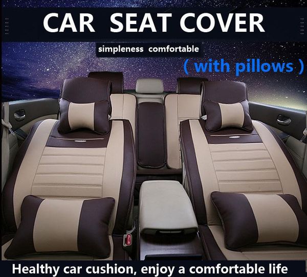 

general leather car seat covers with pillows split design fit most cars suv truck for qashqai cx5