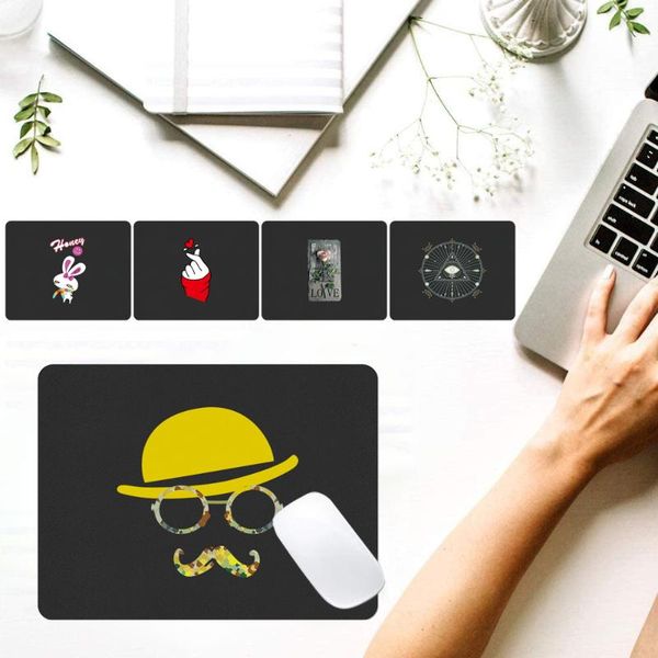 

mouse pads & wrist rests cute cartoon gaming pad anti-slip pu leather computer mouse-pad durable lapmat pc office appliances