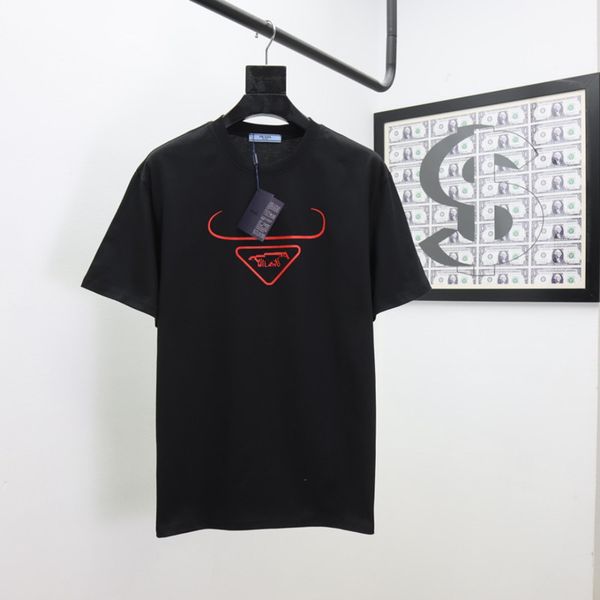 

new men's t-shirt 2021 spring and summer women's print t-shirt fashion casual puzzle t-shirt short sleeve, White;black