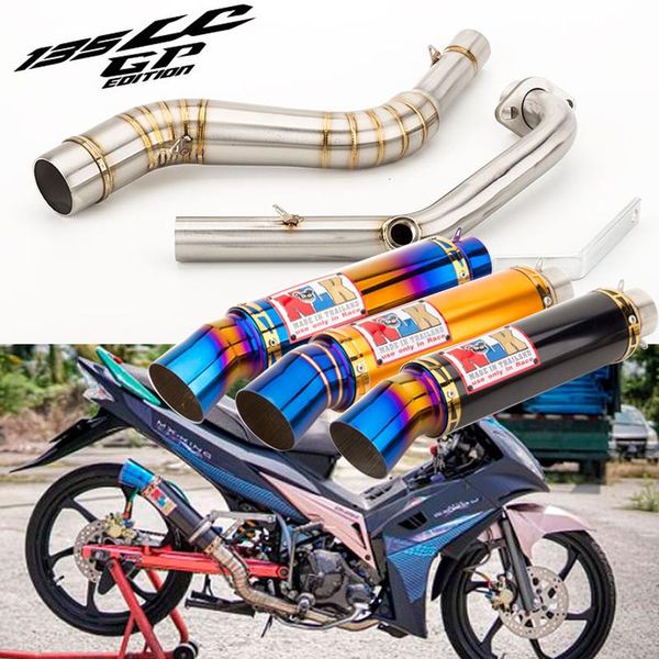 

motorcycle exhaust system modified pipe muffler lc135 front 135 lc gp nlk scorpion