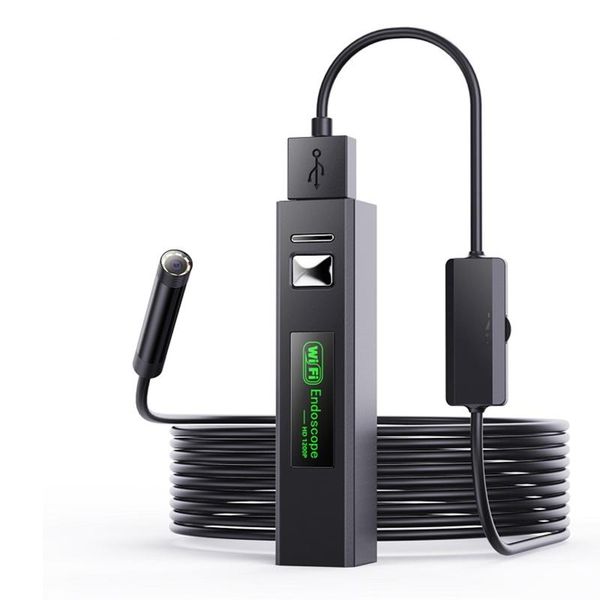 

cameras 2mp wifi / usb dual lens endoscope inspection wireless borescope camera otoscope handheld 90 degree side view digital microscope