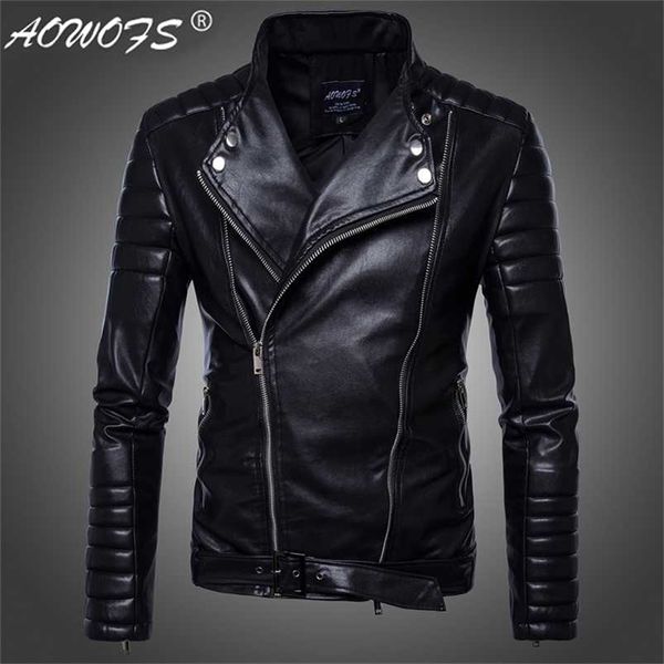 

[european regulations] men's motorcycle leather jacket high-end cali motorcycle jacket men's stylish personality jacket 211118, Black