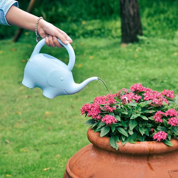 

watering equipments gardening small can pot succulents plastic household cartoon elephant